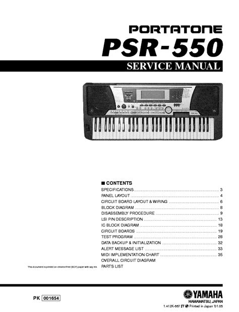 Yamaha psr 550 service manual repair guide. - Manuale dei sistemi di comunicazione avionica.