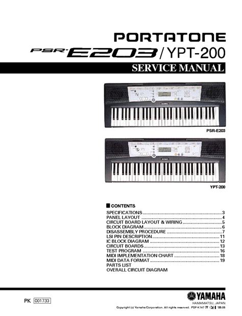 Yamaha psr e203 ypt 200 portatone keyboard service manual. - Il contributo dell'imputato all'accertamento del fatto.