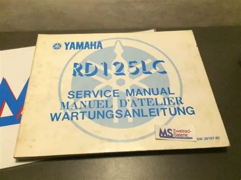 Yamaha rd 125 lc service handbuch. - Lexmark 7100 all in one service and repair manual.