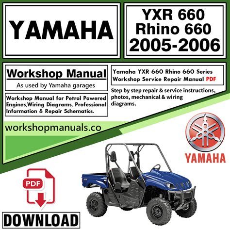 Yamaha rhino 660 service repair workshop manual 2003. - Vw golf mk3 service and repair manual.