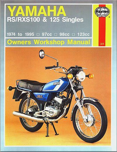 Yamaha rs rxs 100 and 125 singles motorcycle manuals. - Premier supplément à la bibliographie critique de la nouvelle de langue française (1940-1990).