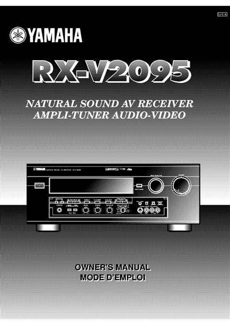 Yamaha rx v2095 manuale di servizio. - Krausismo en los escritos de a. machado y alvarez, demófilo.