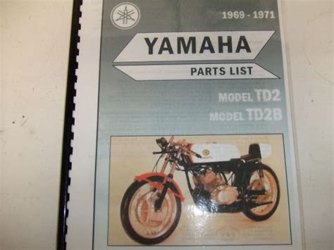 Yamaha td2 td2b parts manual catalog. - Suzuki lta 700 king quad 2005 2007 download del manuale di riparazione del servizio.