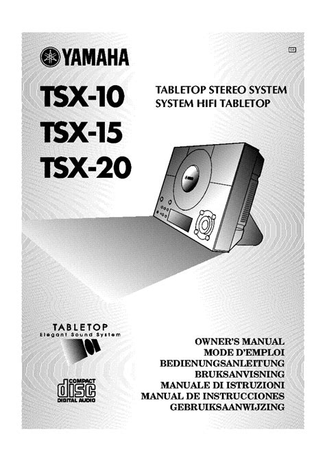 Yamaha tsx 10 tsx 15 tsx 20 service manual. - Programme spatial français: rapport au cospar..