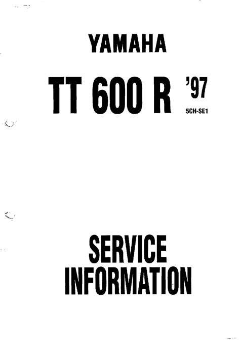 Yamaha tt 600 1996 service manual. - 2009 pontiac g8 gt repair manual.