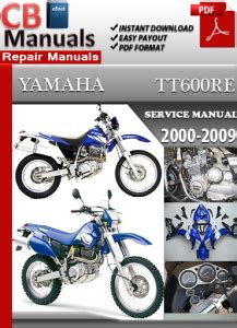 Yamaha tt 600 2004 2009 service repair manual tt600. - 2002 road king police service manual.