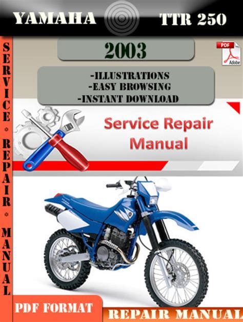 Yamaha ttr250 2003 manual de servicio de reparación. - 1996 mercedes e320 manuale di riparazione di servizio 96.