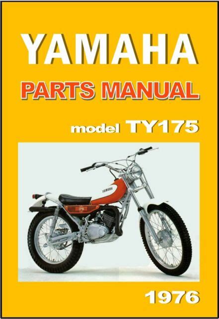 Yamaha ty175 parts manual catalog 1976. - The hair edges manual by breanna s rutter.