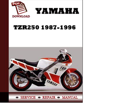 Yamaha tzr250 1987 1996 factory service repair manual. - Download service repair manual yamaha f4x 1999.