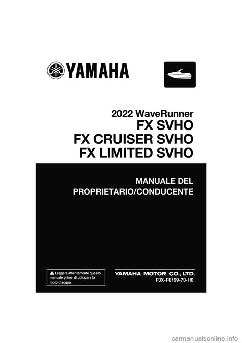 Yamaha waverunner fx manuale di servizio. - Download immediato manuale schema elettrico volvo 940 1995.