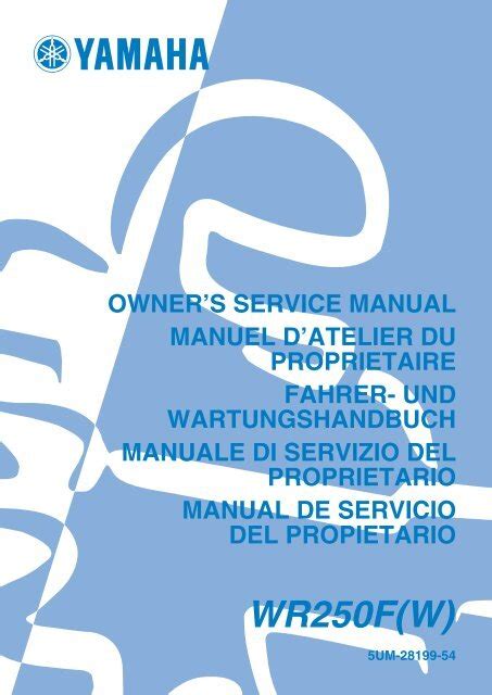 Yamaha wr 250 fr manuale officina riparazione manuale officina. - 1976 harley davidson sportster service manual.