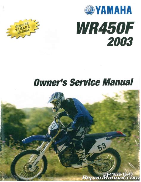 Yamaha wr450 wr450fr 2003 repair service manual. - Manual del traxxas summit en espanol.