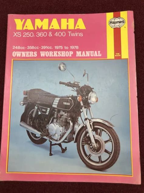 Yamaha xs250 xs360 xs400 twins 1975 1978 complete workshop repair manual. - Tätigkeitsmerkmale des bat/ bat- o gemeinden..