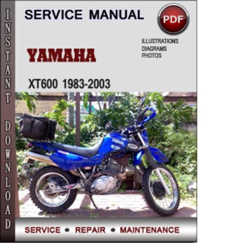 Yamaha xt 600 2 kf service manual. - Il manuale del buen corredor fuera de coleccion.