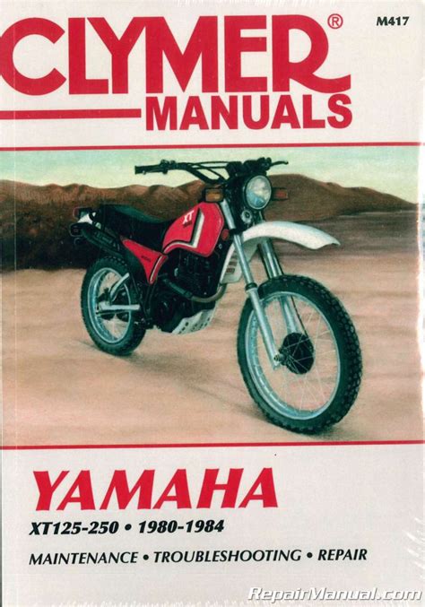 Yamaha xt125 xt250 1980 84 clymer workshop manual. - El zorro y el cuervo (seccion humanidades).