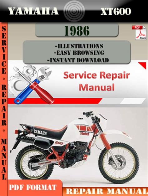 Yamaha xt600 1986 repair service manual. - Wat ben ik blij dat ik in een dorp geboren ben..