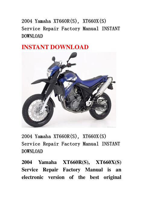 Yamaha xt660r xt660x full service repair manual 2004 2006. - Microbiology with diseases by taxonomy 4e stormrg.