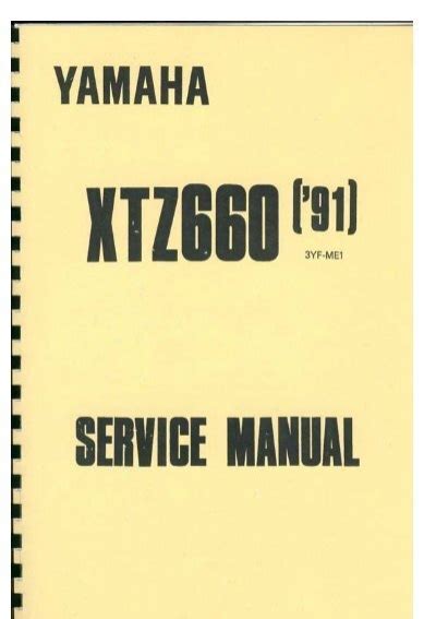 Yamaha xtz 660 1991 3yf reparaturanleitung download herunterladen. - Manual drawing construction for piper j3.