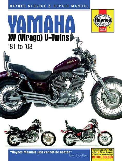 Yamaha xv virago v twins 81 to 03 haynes service repair manual. - Robot modeling and control solution manual download.