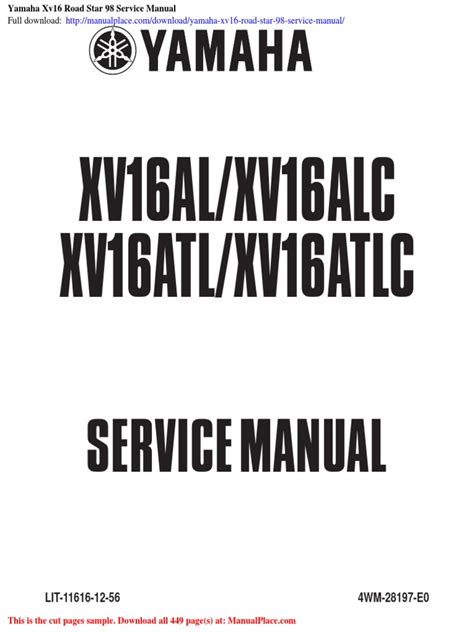 Yamaha xv16 2003 repair service manual. - 1948 farmall m tractor service manual.