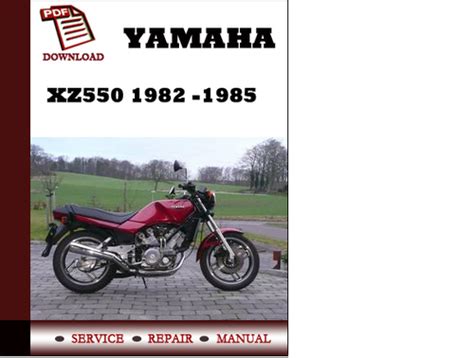 Yamaha xz550 xz 550 1982 1985 workshop repair service manual. - Manuales de reparación de rv bob livingston.