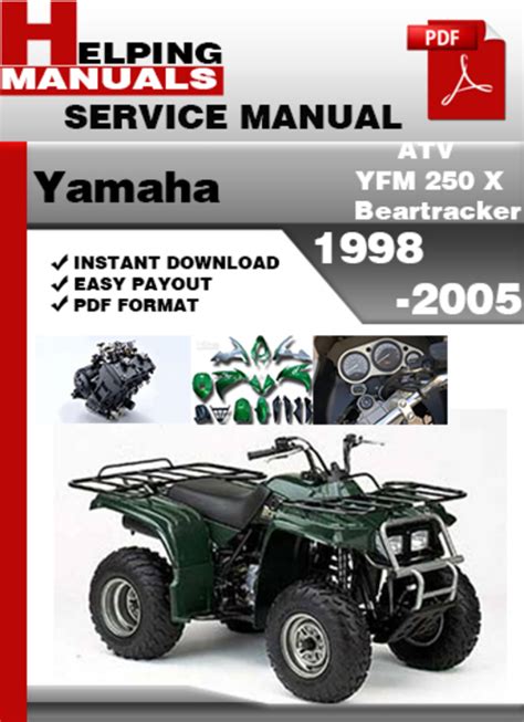 Yamaha yfm250 yfm 250 bear tracker beartracker xl service repair workshop manual. - John deere 400 terne manuali di servizio.