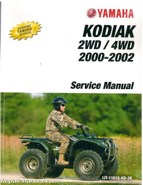 Yamaha yfm400 bigbear kodiak 2000 2001 repair manual. - Documentos canarios en el registro del sello.