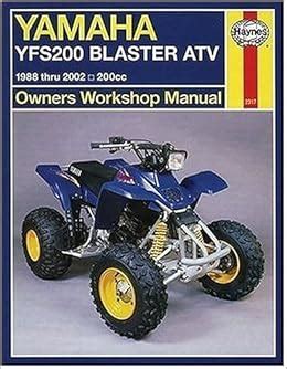 Yamaha yfs200 blaster atv 1988 thru 2002 200cc owners workshop manual. - Irmandade do santissimo sacramento da fregueza de santa rita.