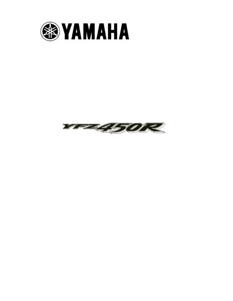 Yamaha yfz450r riparazione manuale di servizio 2009 2013 yfz 450r. - Guide california backroads 4 wheel trails.