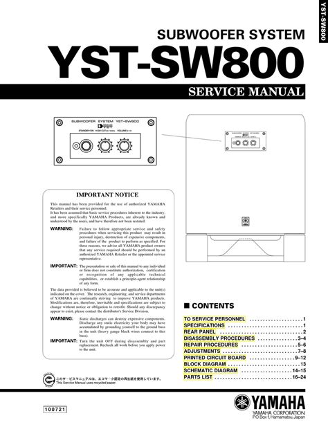 Yamaha yst sw800 service manual download. - Neue entwicklungen im bildungs- und erziehungswesen der ddr.