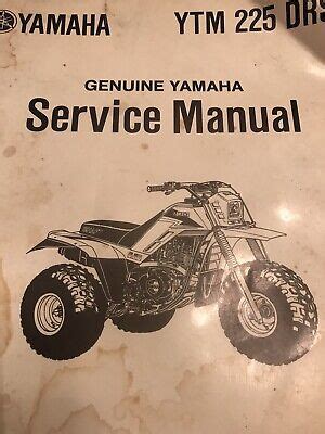 Yamaha ytm225 3 wheeler 1983 1987 workshop manual download. - Janome sewing machine service manual dc3050.