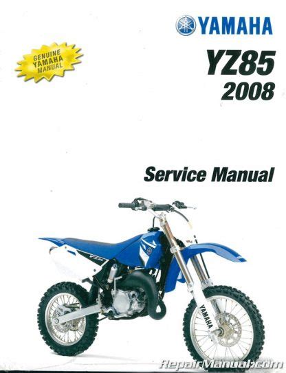 Yamaha yz85 service repair manual 2007 2008. - Manual del propietario del arrancador de salto duralast.