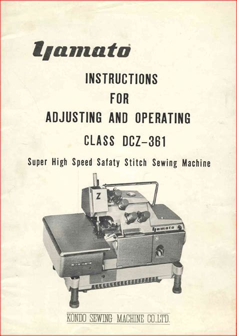 Yamato sewing machine manual dcz 361. - Dal big bang ai buchi neri.