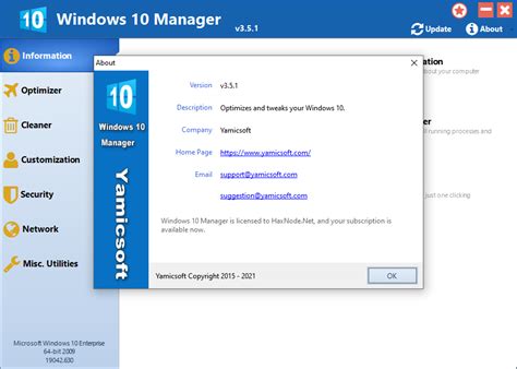 Yamicsoft Windows 10 Manager Crack 3.5.5 With Keygen Download 
