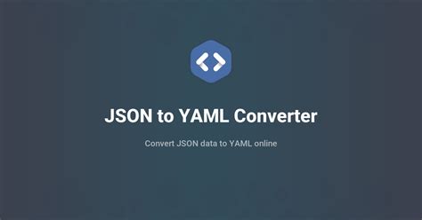 Yaml to json converter.  Convert YAML (YML) to JSON instantly with this free YAML to JS...