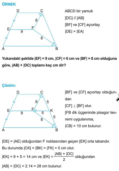 Yamukta açı kenar soruları çözümleri anlatımları içermektedir.