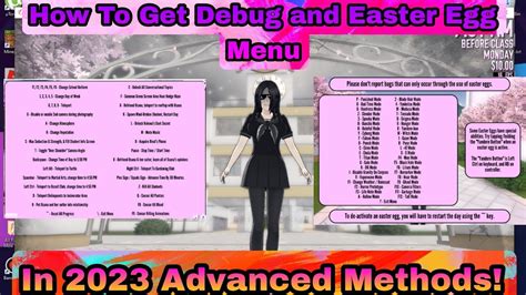 Yandere simulator debug commands.  How To Get The Debug/easter egg Menu In Th...