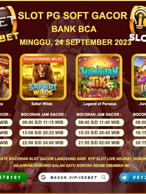 Yang ada bonus deposit harian. Slot pg soft hari.