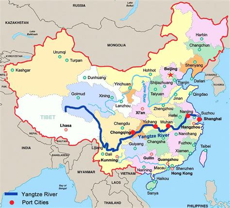 Yangtze River Map - Stream - Shanghai, China - Mapcarta