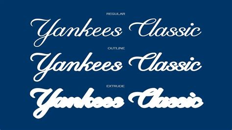 Yankees Font A Guide To Crafting Unique Designs