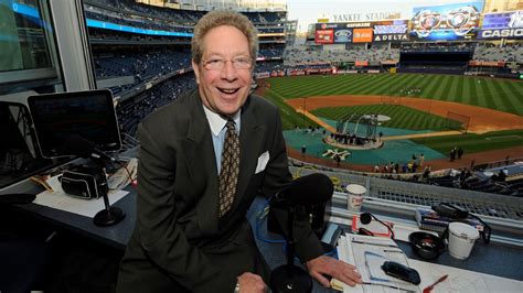 Yanks broadcaster John Sterling hit by foul ball, continues commentary