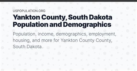 Yankton County, SD Census Data Infoplease