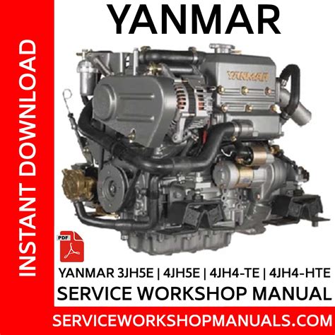Yanmar 3jh5e 4jh5e manuale di riparazione completo per officina motore marino. - Johnson evinrude 3 hp teile handbuch.