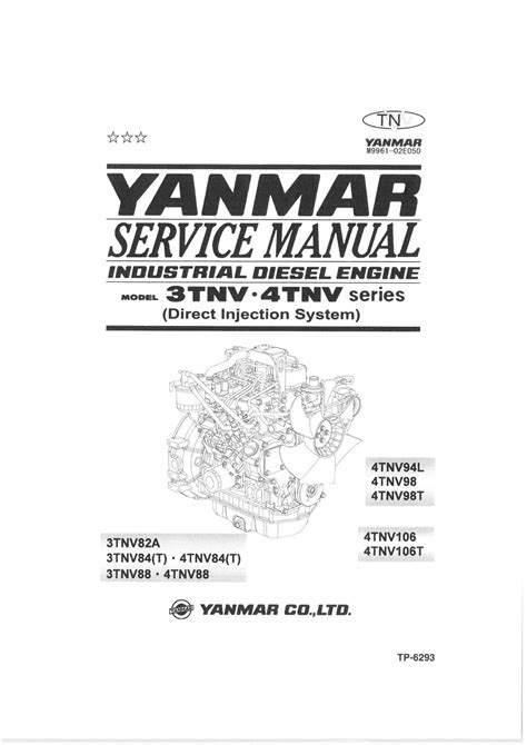 Yanmar 3tnv 4tnv diesel engine factory service repair workshop manual instant. - Toyota highland diagrama de cableado eléctrico manual.