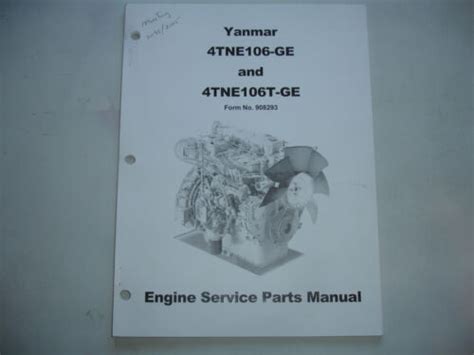 Yanmar 4tne106 ge 4tne106t ge engine parts manual. - 1985 suzuki outboard dt 75 manual.