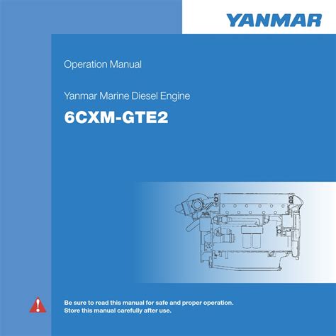 Yanmar 6cxm gte2 engine operation operator manual. - Manuale di servizio del carrello elevatore yale glc 50.