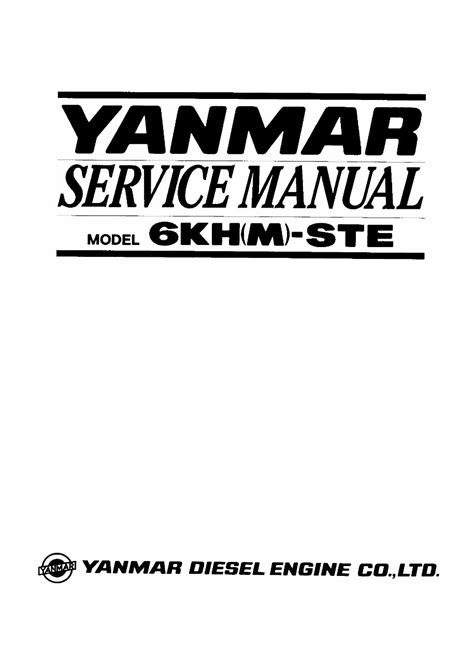 Yanmar 6kh m ste motor full service reparaturanleitung. - The student leadership guide by brendon burchard.