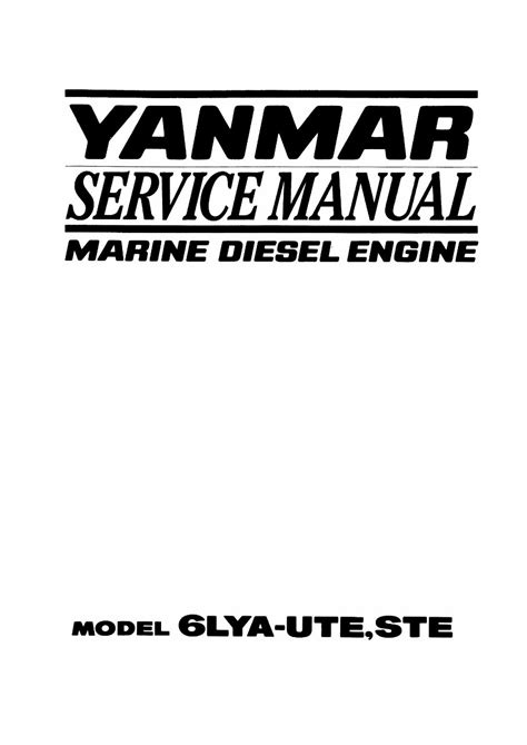 Yanmar 6lya ute ste diesel engine full service repair manual. - Yamaha xj 650 maxim repair manual.