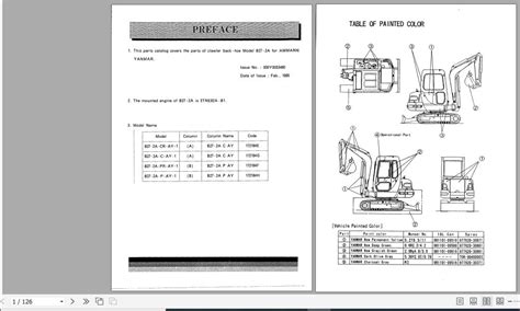 Yanmar crawler backhoe b27 2 parts catalog manual. - Hitachi ex400 manual collection 4 manuals.