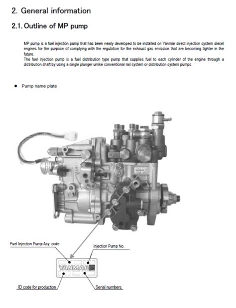 Yanmar equipaggiamento per iniezione carburante ypd mp2 ypd serie mp4 manuale di riparazione. - Toyota estima guide to car repair.